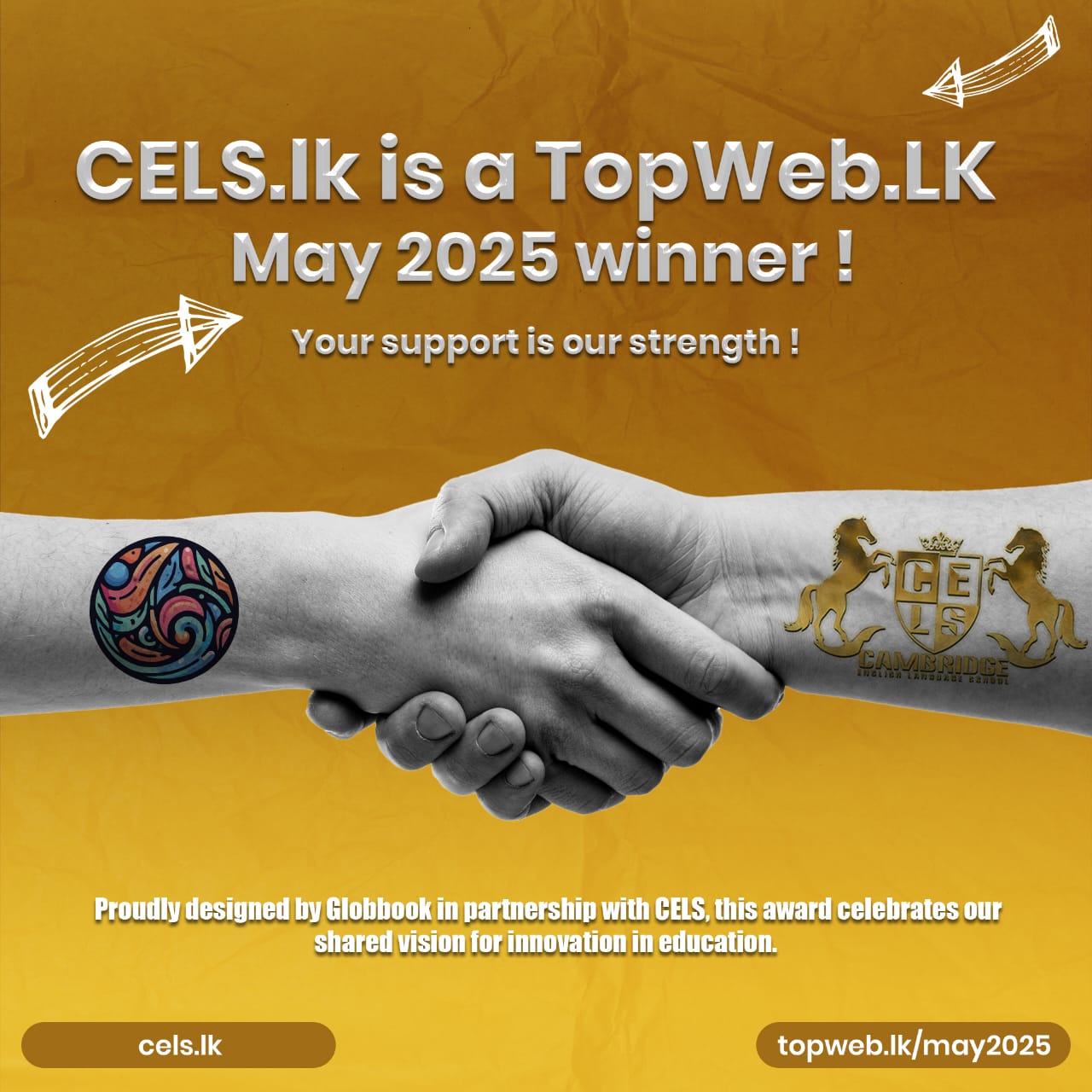 CELS.lk is a TopWeb.LK May 2025 winner!